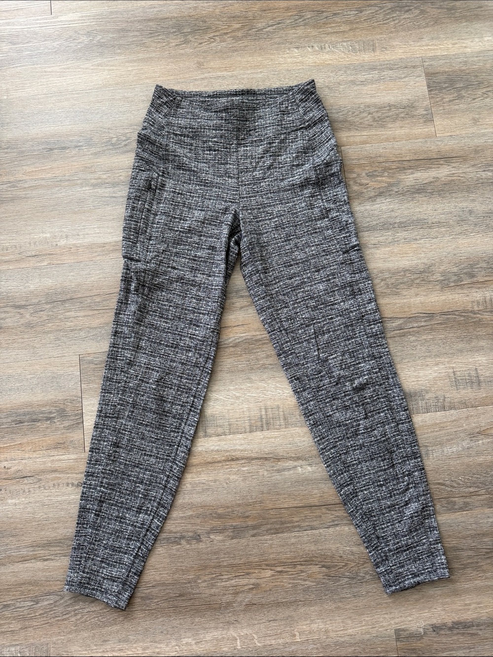 Lululemon High-Rise Heathered Gray Ponte Leggings Joggers